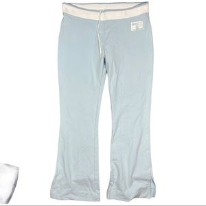 Old school Nike wide leg baby blue sweatpants